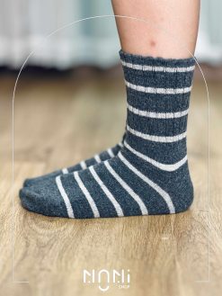 جوراب ساقدار حوله ای راه راه