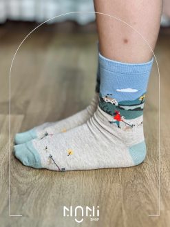 جوراب چتیک ساقدار زنانه کریسمس و اسنوپی