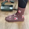 جوراب ساقدار بوکله حوله ای طرح خرسی
